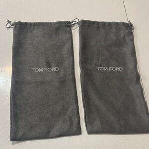 Tom Ford Gray ultra suede dust Bags